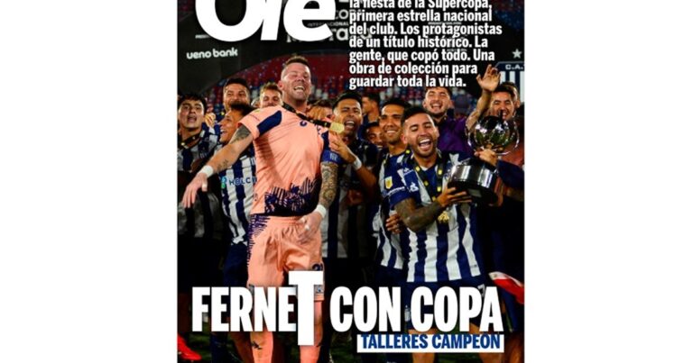 La revista de Talleres campeón de la Supercopa