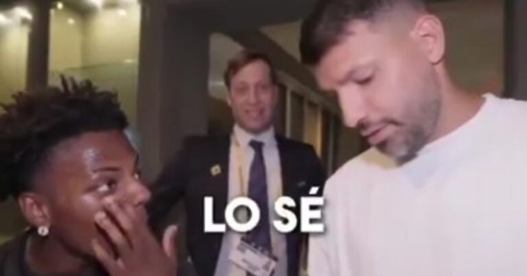 La gastada del Kun Agüero a Speed por la ausencia de Cristiano Ronaldo en el Mundial de Clubes