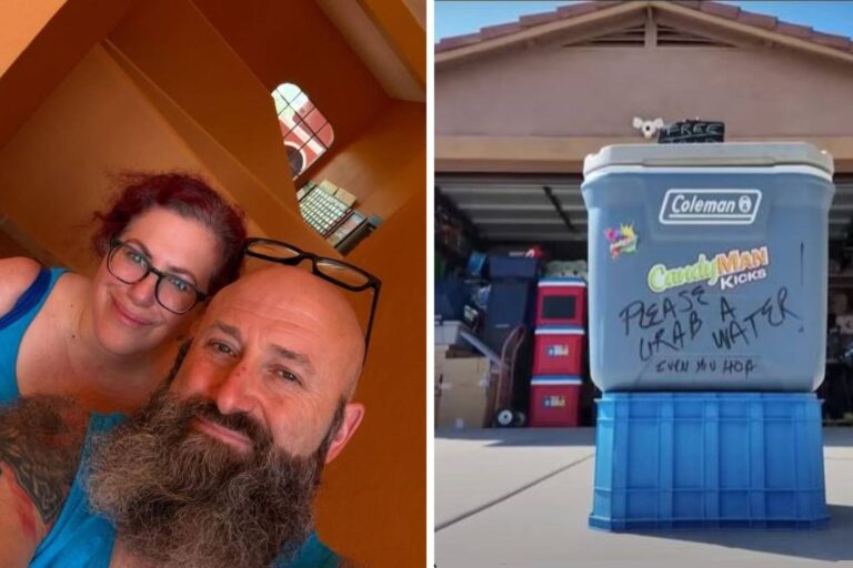 Repartio agua fria gratis para combatir el calor y sus vecinos lo multaron: No voy a pagar