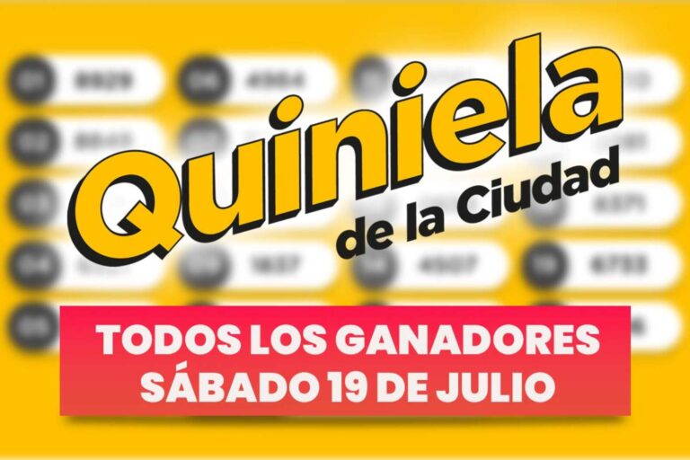 Quiniela Nacional: todos los resultados del sábado 19 de julio