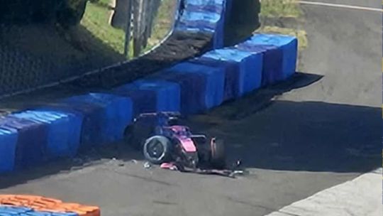 Franco Colapinto sufrió un accidente durante una prueba con Alpine en Hungría: qué le pasó y cómo está
