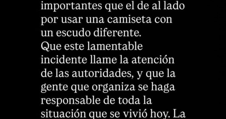 El sentido mensaje de Loyola y Galdames tras los graves incidentes
