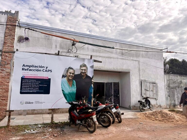 Resistencia: avanza la ampliación y refacción del CAPS Dr. Laureano Maradona