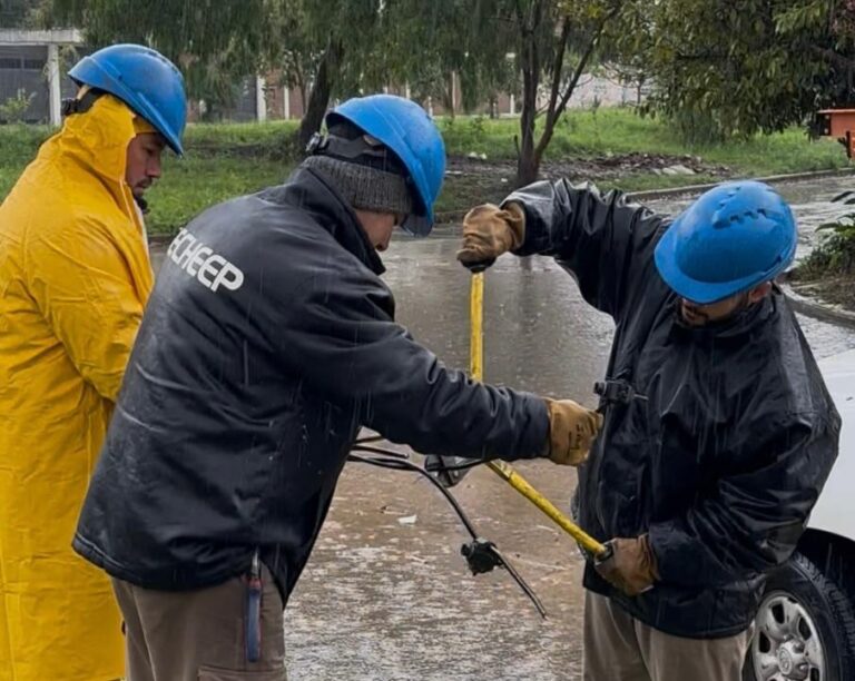 Secheep realiza trabajos de reparación luego del temporal del lunes