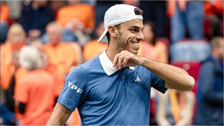 Copa Davis: Francisco Cerúndolo ganó y puso 2-0 a Argentina ante Países Bajos