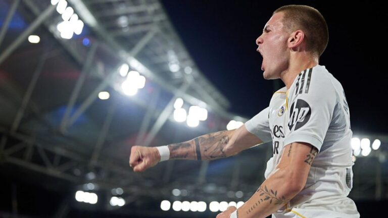 Franco Mastantuono convirtió su primer gol con la camiseta del Real Madrid