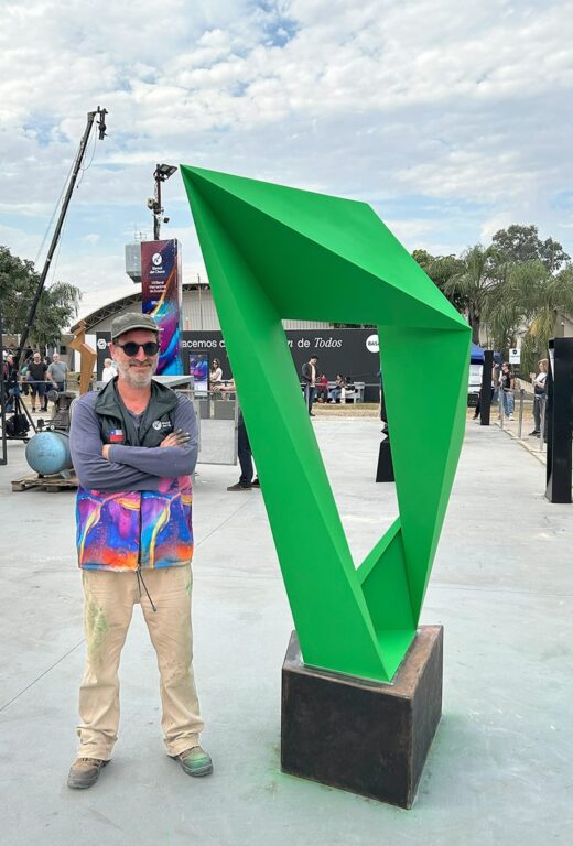El iviernes emplazarán una nueva escultura en Resistencia: Multiplicidad, de Alejandro Mardones Guillen