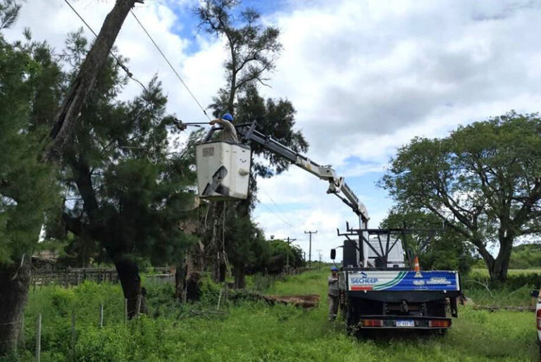 SECHEEP brindó detalles sobre el restablecimiento del servicio eléctrico tras el temporal